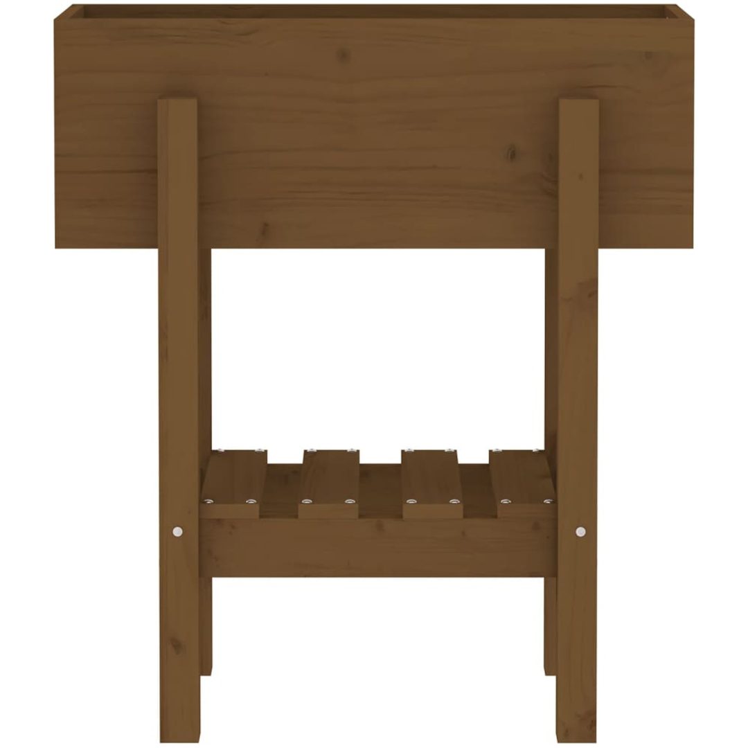 Odlingslåda honungsbrun massiv furu vidaXL 62 x 30 x 69 cm – bild 6