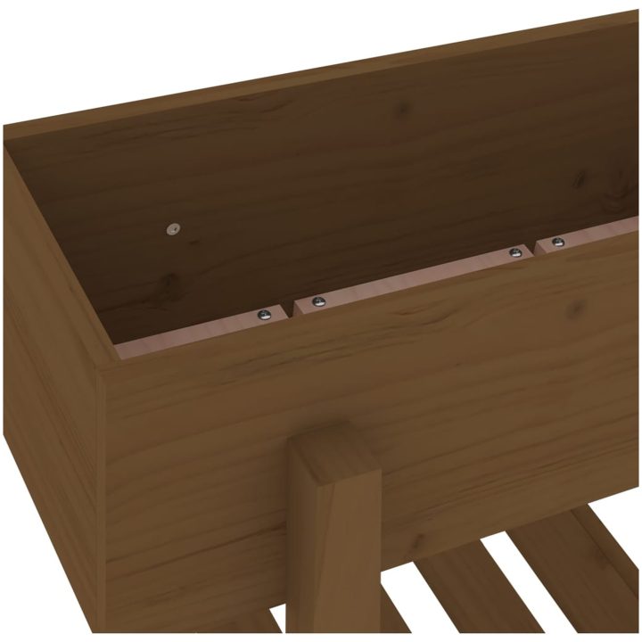Odlingslåda honungsbrun massiv furu vidaXL 62 x 30 x 69 cm – bild 7