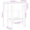Odlingslåda honungsbrun massiv furu vidaXL 62 x 30 x 69 cm – miniatyr 9