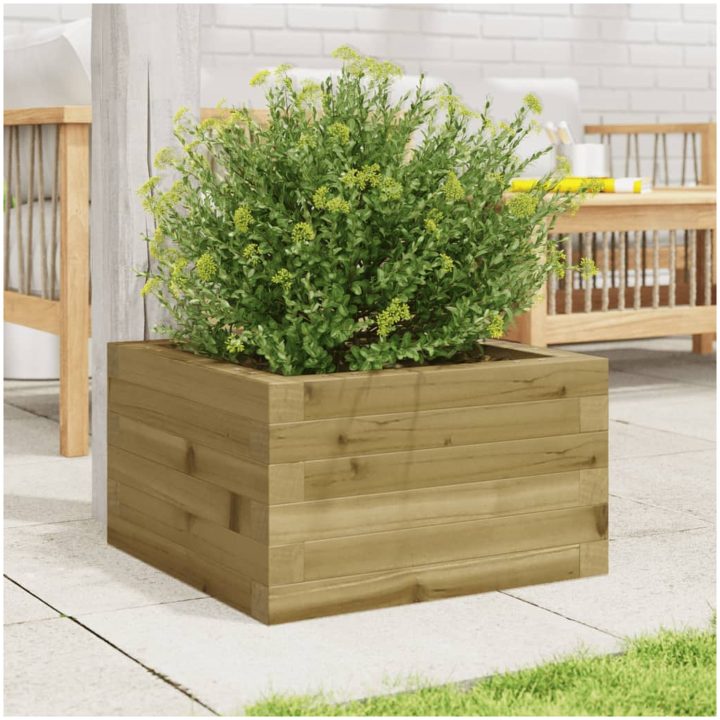 Odlingslåda impregnerat furu vidaXL 40 x 40 x 23 cm – bild 3