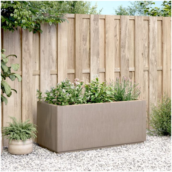 Odlingslåda ljusbrun 80x36x35 cm PP vidaXL 80 x 36 x 35 cm – bild 3