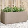 Odlingslåda ljusbrun 80x36x35 cm PP vidaXL 80 x 36 x 35 cm – miniatyr 1