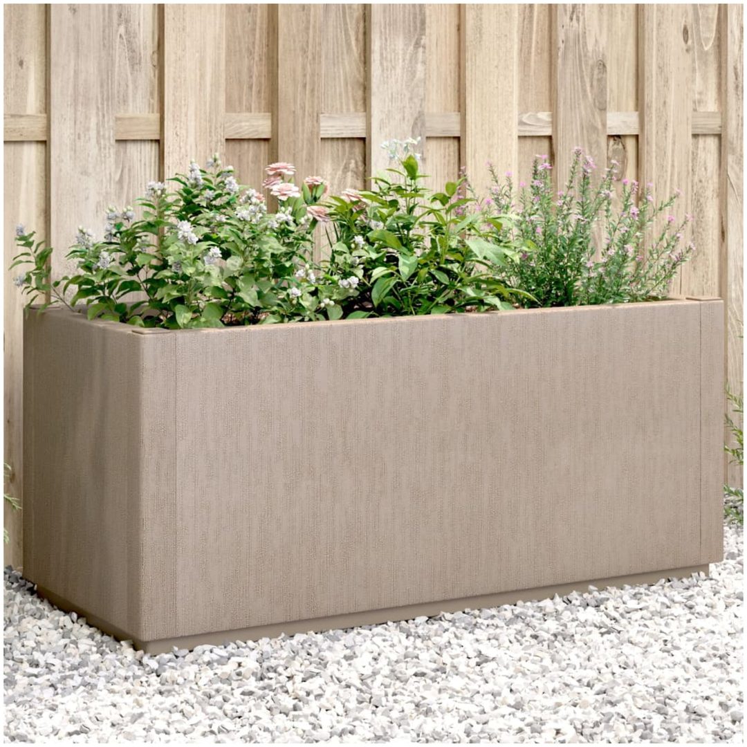 Odlingslåda ljusbrun 80x36x35 cm PP vidaXL 80 x 36 x 35 cm