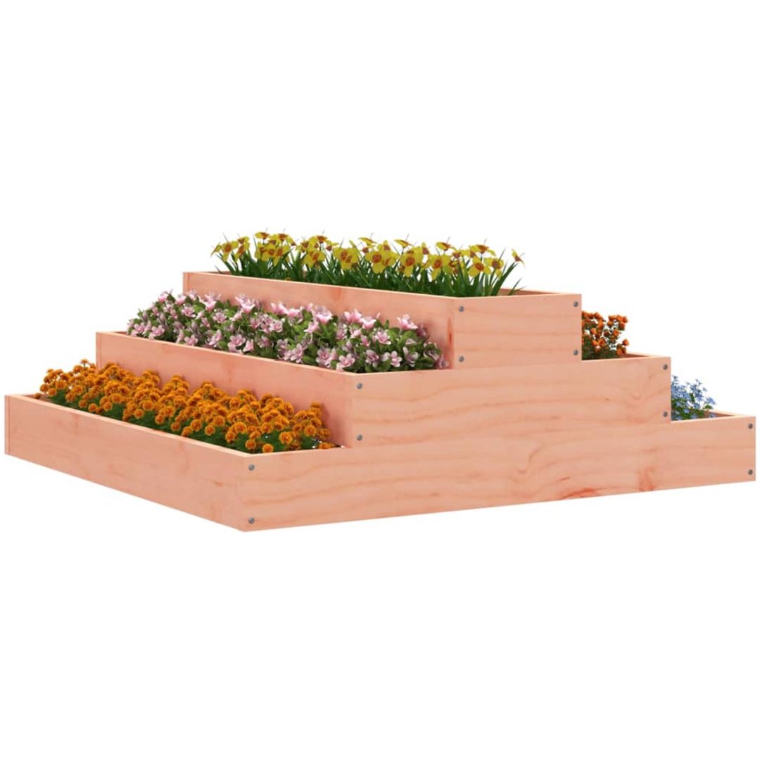 Odlingslåda massiv douglas vidaXL 80 x 80 x 27 cm – bild 3