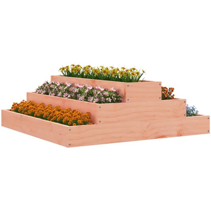 Odlingslåda massiv douglas vidaXL 80 x 80 x 27 cm – bild 3