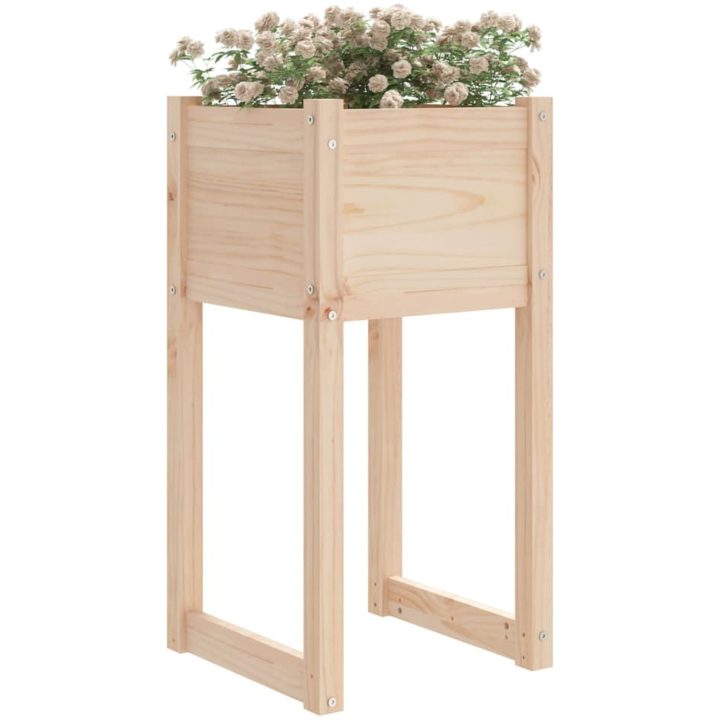 Odlingslåda massiv furu vidaXL 40 x 40 x 81 cm – bild 3