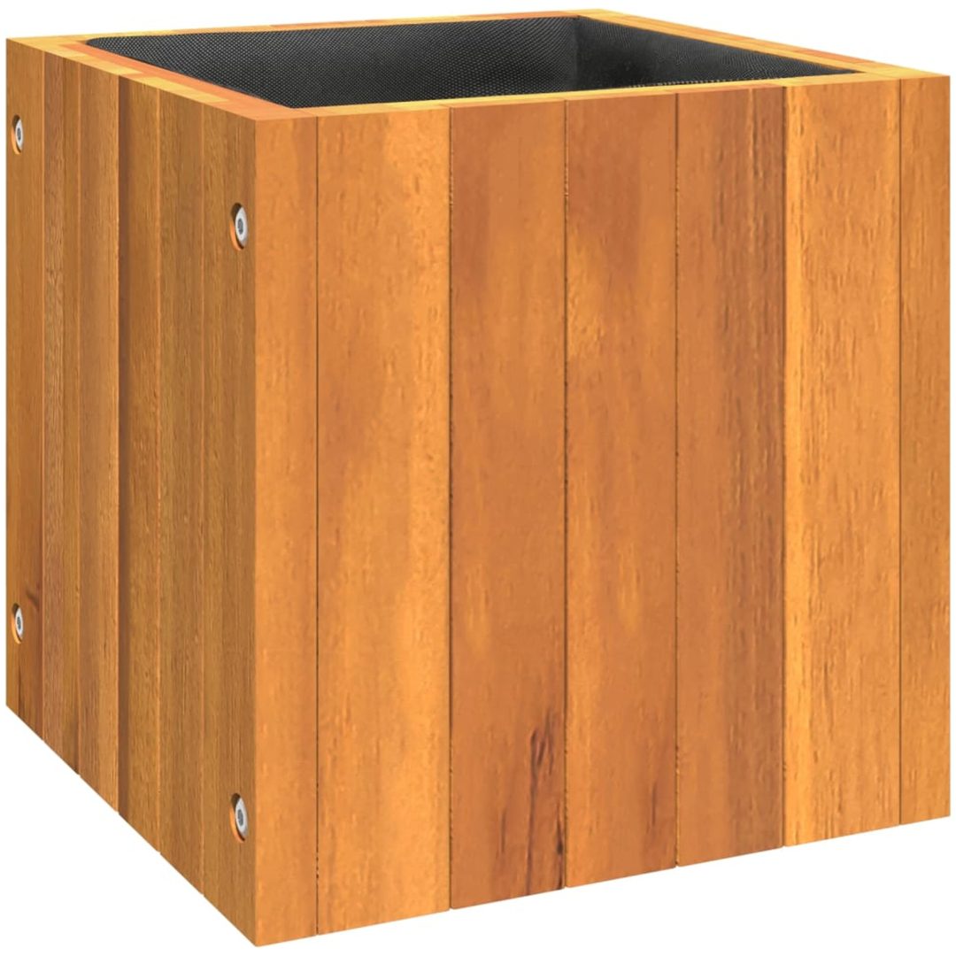 Odlingslåda massivt akaciaträ vidaXL 25 x 25 x 25 cm – bild 2