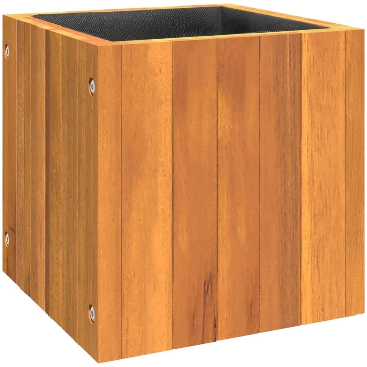 Odlingslåda massivt akaciaträ vidaXL 25 x 25 x 25 cm – bild 2