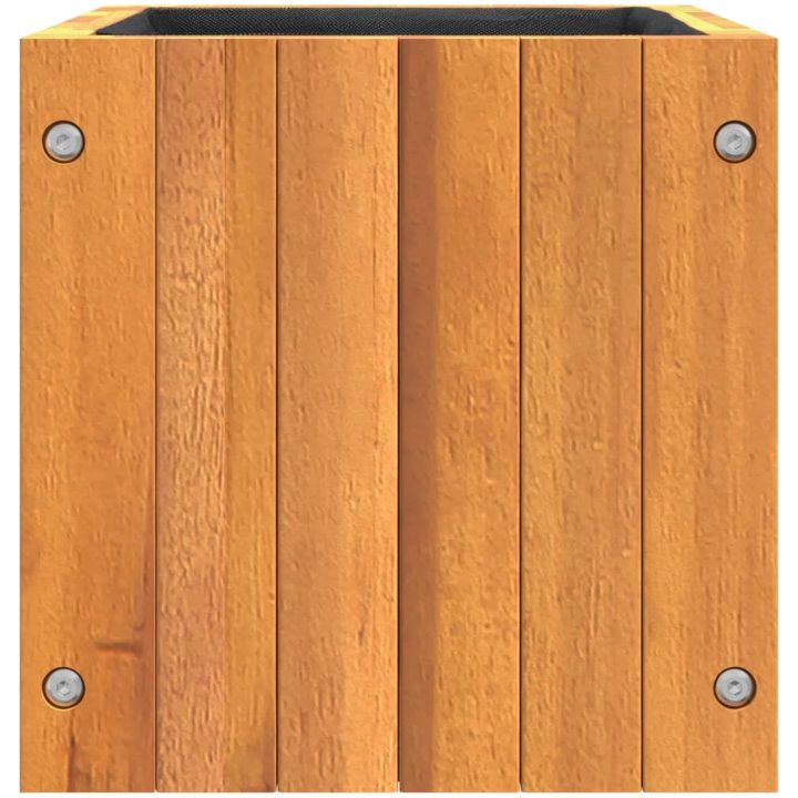 Odlingslåda massivt akaciaträ vidaXL 25 x 25 x 25 cm – bild 6