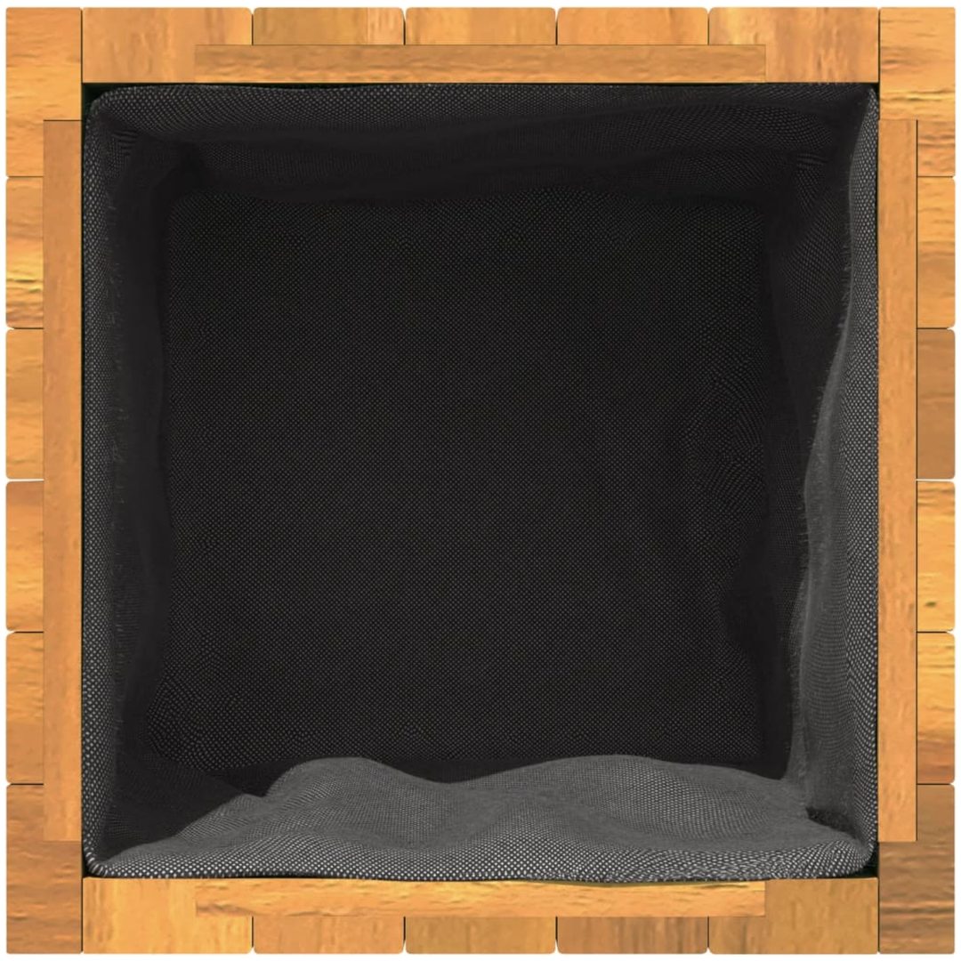 Odlingslåda massivt akaciaträ vidaXL 25 x 25 x 25 cm – bild 8
