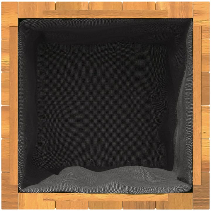 Odlingslåda massivt akaciaträ vidaXL 25 x 25 x 25 cm – bild 8