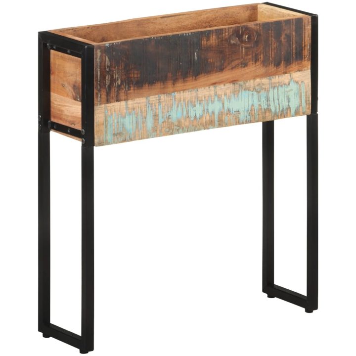 Odlingslåda massivt återvunnet trä vidaXL 60 x 20 x 68 cm – bild 9