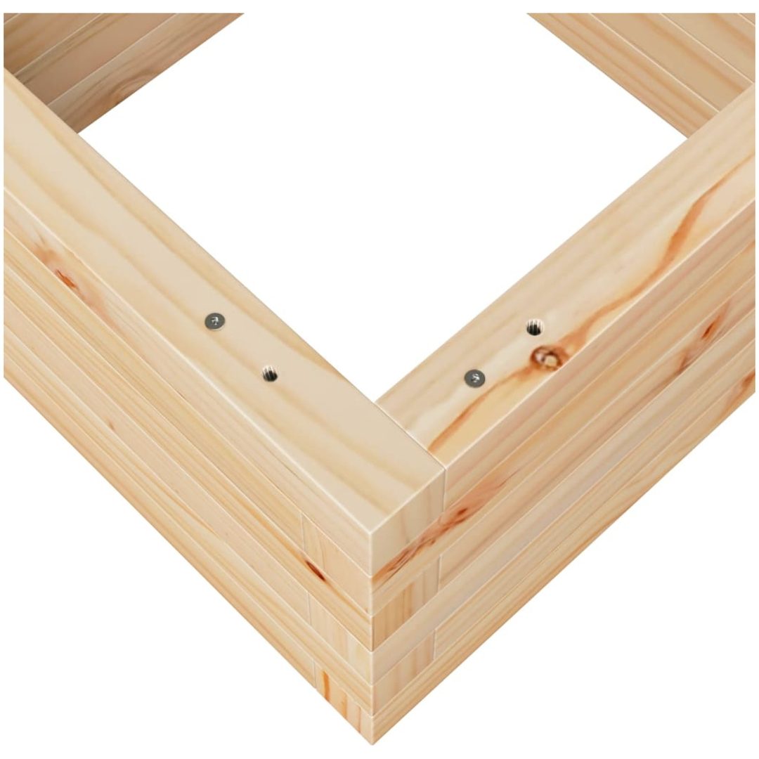 Odlingslåda massivt furuträ vidaXL 40 x 40 x 23 cm – bild 8