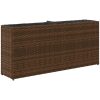 Odlingslåda med 2 krukor brun 90x20x40 cm konstrotting vidaXL – miniatyr 7