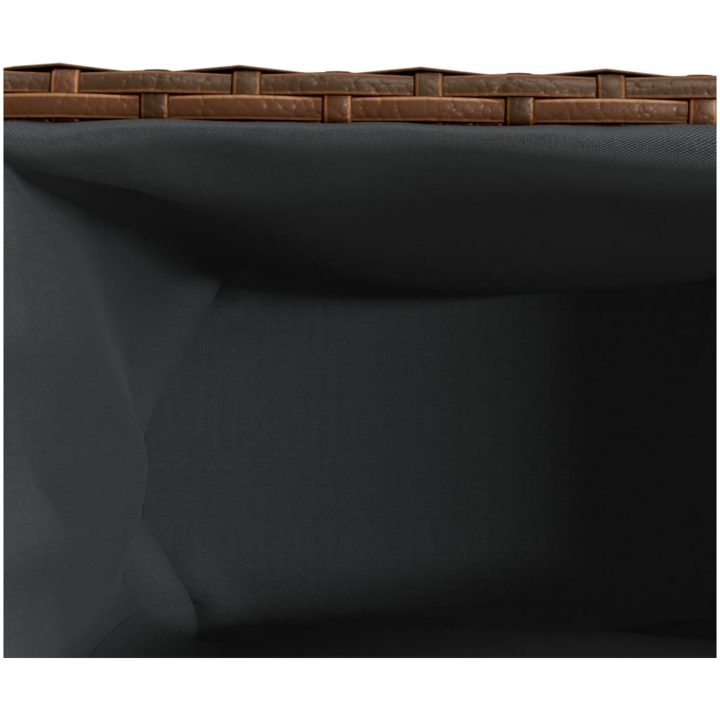 Odlingslåda med 2 krukor brun 90x20x40 cm konstrotting vidaXL – bild 9