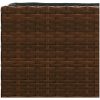 Odlingslåda med 2 krukor brun 90x20x40 cm konstrotting vidaXL – miniatyr 10