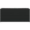 Odlingslåda med 2 krukor svart 90x20x40 cm konstrotting vidaXL – miniatyr 5