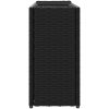 Odlingslåda med 2 krukor svart 90x20x40 cm konstrotting vidaXL – miniatyr 6