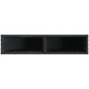 Odlingslåda med 2 krukor svart 90x20x40 cm konstrotting vidaXL – miniatyr 8
