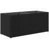 Odlingslåda med 2 krukor svart konstrotting vidaXL 72 x 30 x 32 cm – miniatyr 7