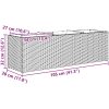 Odlingslåda med 3 krukor grå konstrotting vidaXL 105 x 30 x 32 cm – miniatyr 11