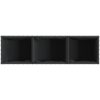 Odlingslåda med 3 krukor svart konstrotting vidaXL 105 x 30 x 32 cm – miniatyr 8