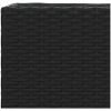 Odlingslåda med 3 krukor svart konstrotting vidaXL 105 x 30 x 32 cm – miniatyr 10