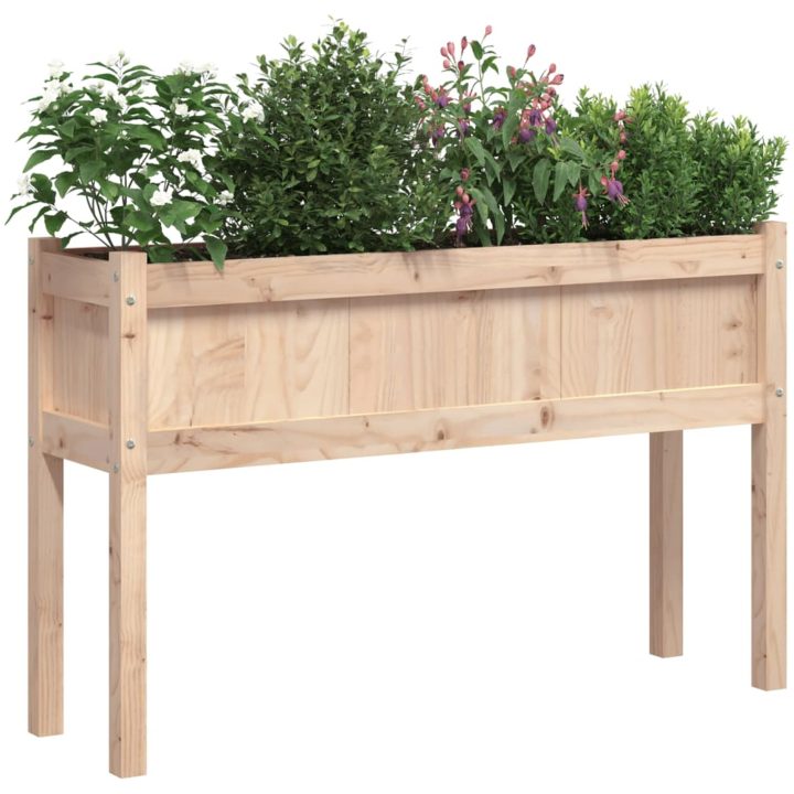 Odlingslåda med ben 110x31x70 cm massivt douglasträ vidaXL – bild 4