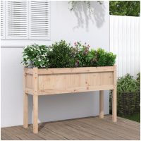 Odlingslåda med ben 110x31x70 cm massivt douglasträ vidaXL