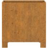 Odlingslåda med ben 2 st rostfärgad rosttrögt stål vidaXL 32 x 30 x 33 cm – miniatyr 6
