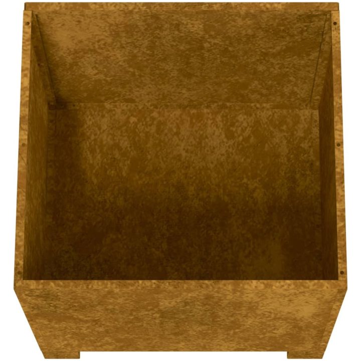 Odlingslåda med ben 2 st rostfärgad rosttrögt stål vidaXL 32 x 30 x 33 cm – bild 8