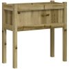 Odlingslåda med ben 70x31x70 cm impregnerat furu vidaXL – miniatyr 7