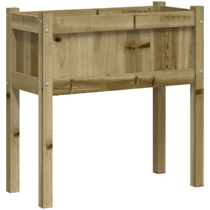 Odlingslåda med ben 70x31x70 cm impregnerat furu vidaXL – bild 7