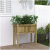 Odlingslåda med ben 70x31x70 cm impregnerat furu vidaXL – miniatyr 1