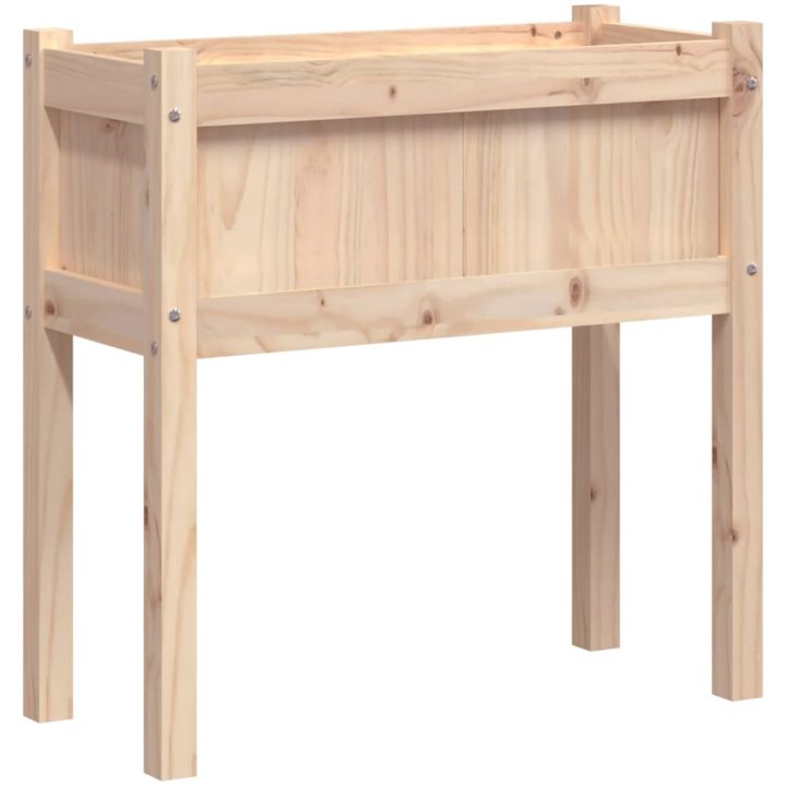 Odlingslåda med ben 70x31x70 cm massiv furu vidaXL – bild 2