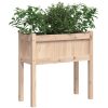 Odlingslåda med ben 70x31x70 cm massiv furu vidaXL – miniatyr 4