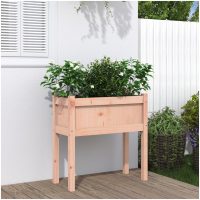 Odlingslåda med ben 70x31x70 cm massivt douglasträ vidaXL