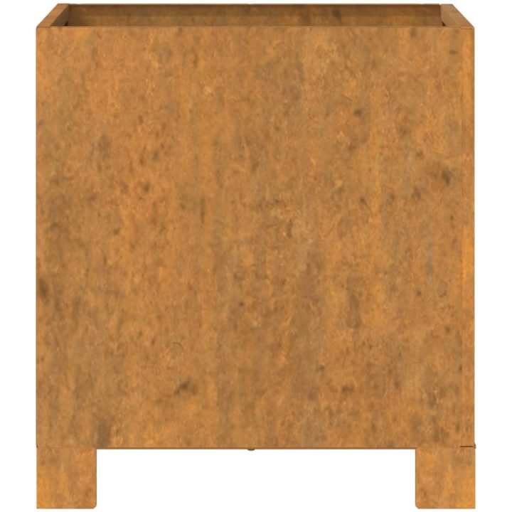 Odlingslåda med ben rostfärgad rosttrögt stål vidaXL 32 x 30 x 33 cm – bild 6