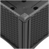 Odlingslåda med ben svart PP vidaXL 40 x 40 x 42 cm – miniatyr 7