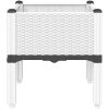 Odlingslåda med ben vit PP vidaXL 40 x 40 x 42 cm – miniatyr 5