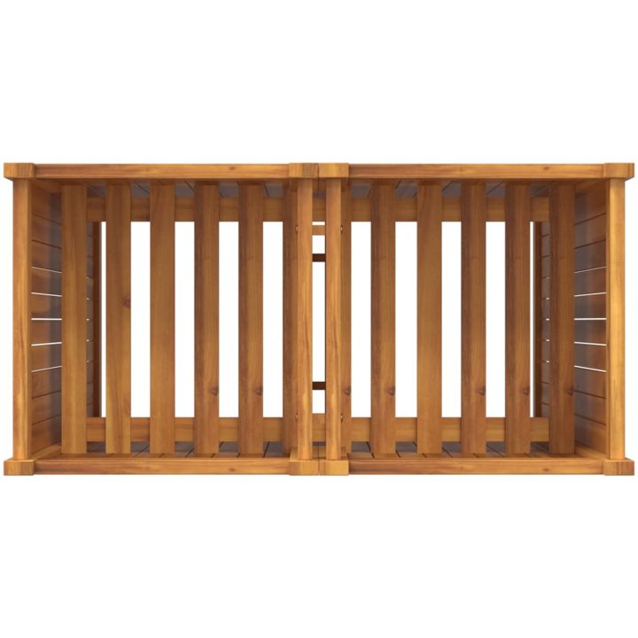 Odlingslåda med foder 84x42x100 cm massivt akaciaträ vidaXL 80 x 42 x 100 cm – bild 8