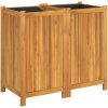 Odlingslåda med foder 84x42x75 cm massivt akaciaträ vidaXL 80 x 42 x 75 cm – miniatyr 2