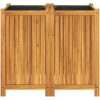 Odlingslåda med foder 84x42x75 cm massivt akaciaträ vidaXL 80 x 42 x 75 cm – miniatyr 4