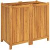 Odlingslåda med foder 84x42x75 cm massivt akaciaträ vidaXL 80 x 42 x 75 cm – miniatyr 5