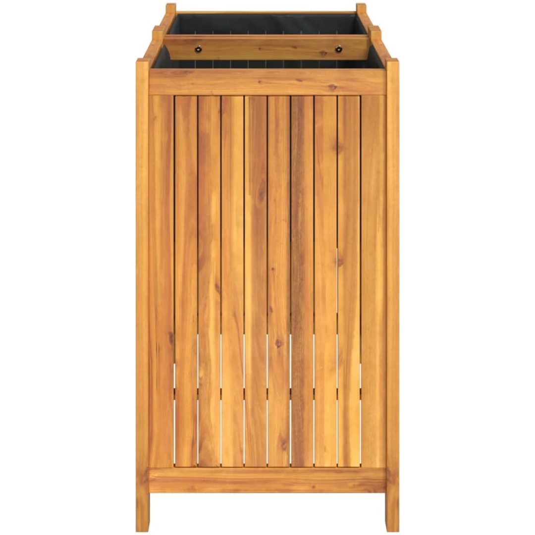 Odlingslåda med foder 84x42x75 cm massivt akaciaträ vidaXL 80 x 42 x 75 cm – bild 6