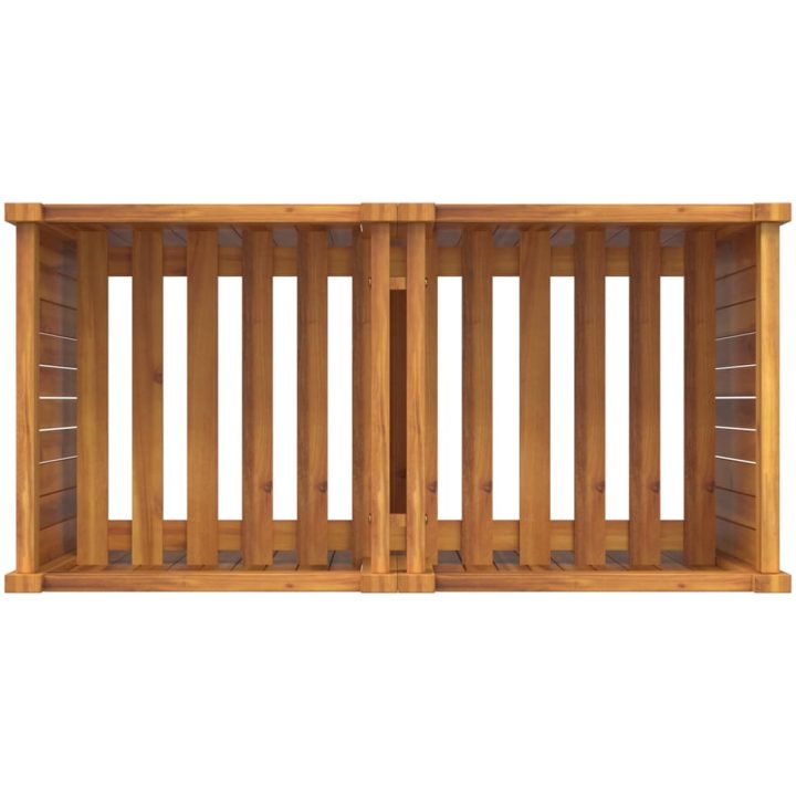 Odlingslåda med foder 84x42x75 cm massivt akaciaträ vidaXL 80 x 42 x 75 cm – bild 8