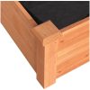 Odlingslåda med foder brun massivt granträ vidaXL 120 x 60 x 25 cm – miniatyr 7