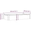 Odlingslåda med foder brun massivt granträ vidaXL 120 x 60 x 25 cm – miniatyr 8