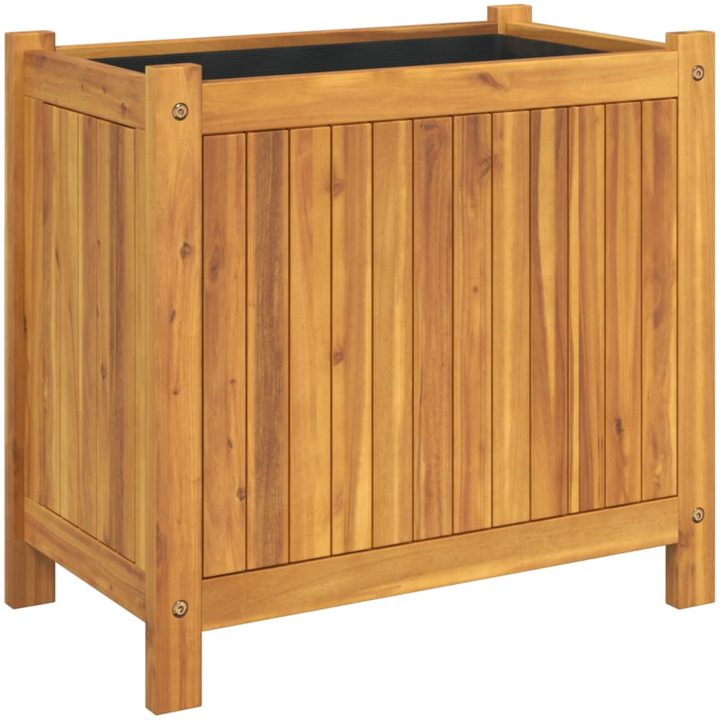 Odlingslåda med foder massivt akaciaträ vidaXL 54 x 31 x 50 cm – bild 2
