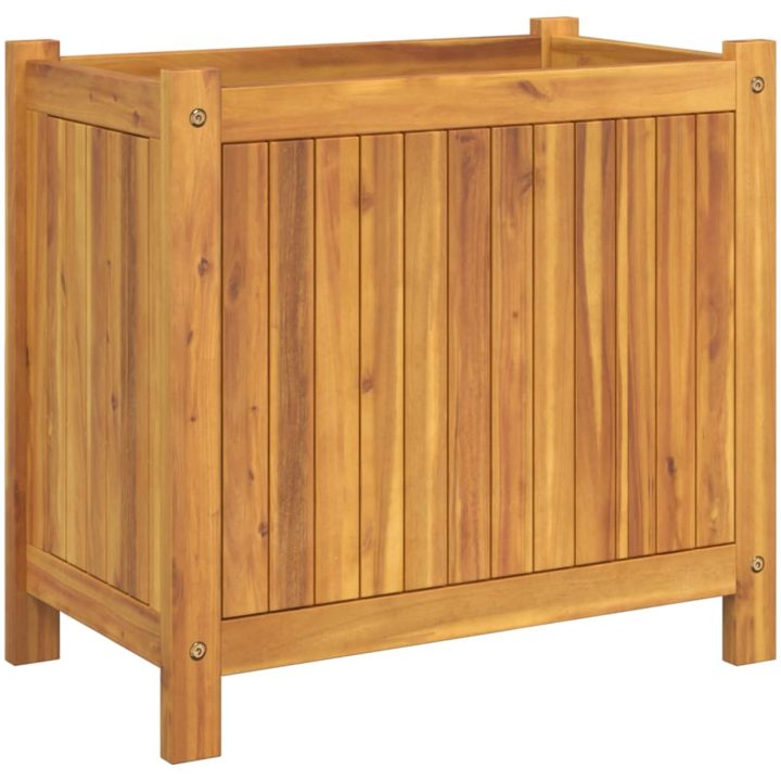 Odlingslåda med foder massivt akaciaträ vidaXL 54 x 31 x 50 cm – bild 5